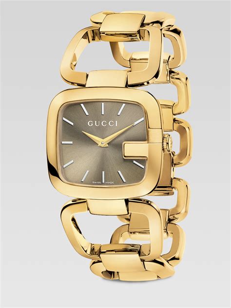 gold gucci watch|gucci gold bracelet watch women's.